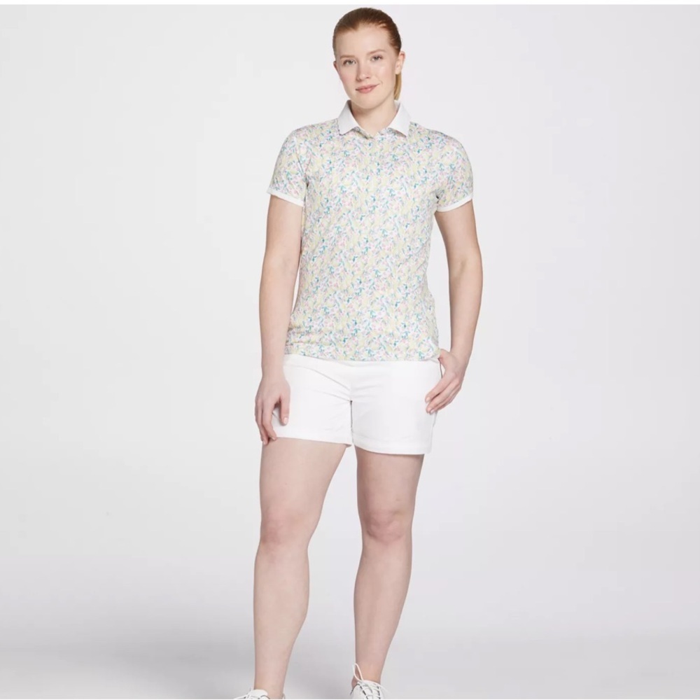 Walter Hagen Scallop Hem Golf Polo Women’s Medium UPF 50+ NWT - Picture 2 of 8